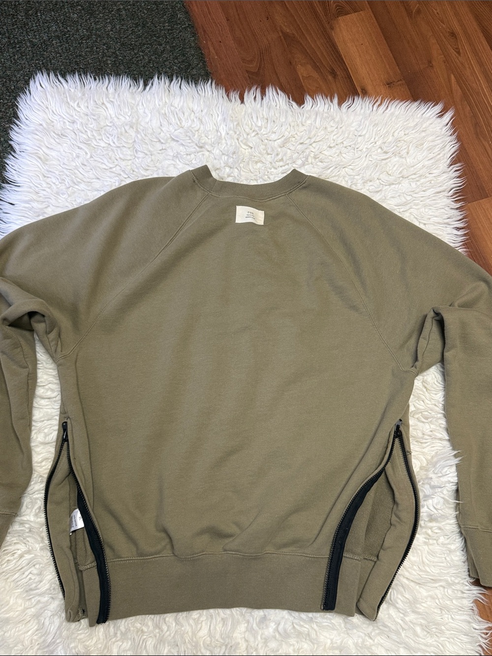 2017 FEAR OF GOD FOG ESSENTIALS FRENCH TERRY ZIPPER CREWNECK